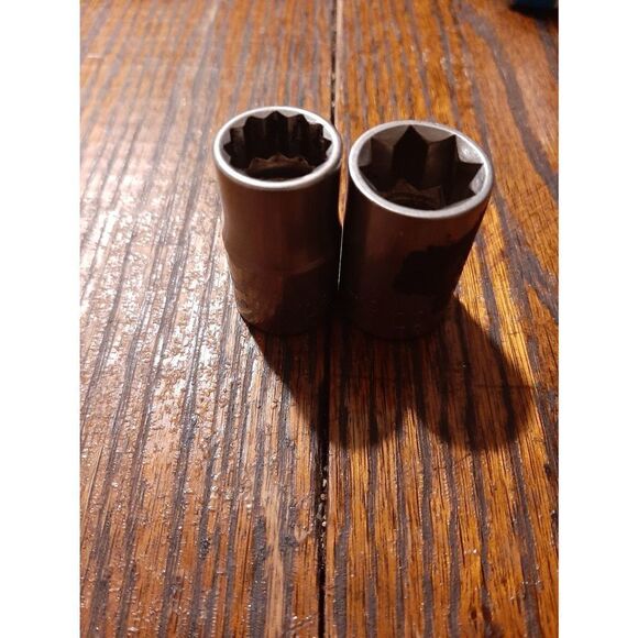 Vintage Lot 2 Craftsman Sears 9/16"  1/2" Drive Sockets G44223 G47503 US - Picture 3 of 4